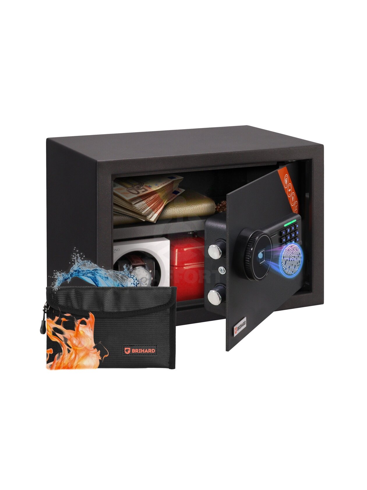 Brihard Family Biometric Black Pearl baldinis seifas Brihard Family Biometric Black Pearl baldinis seifas
