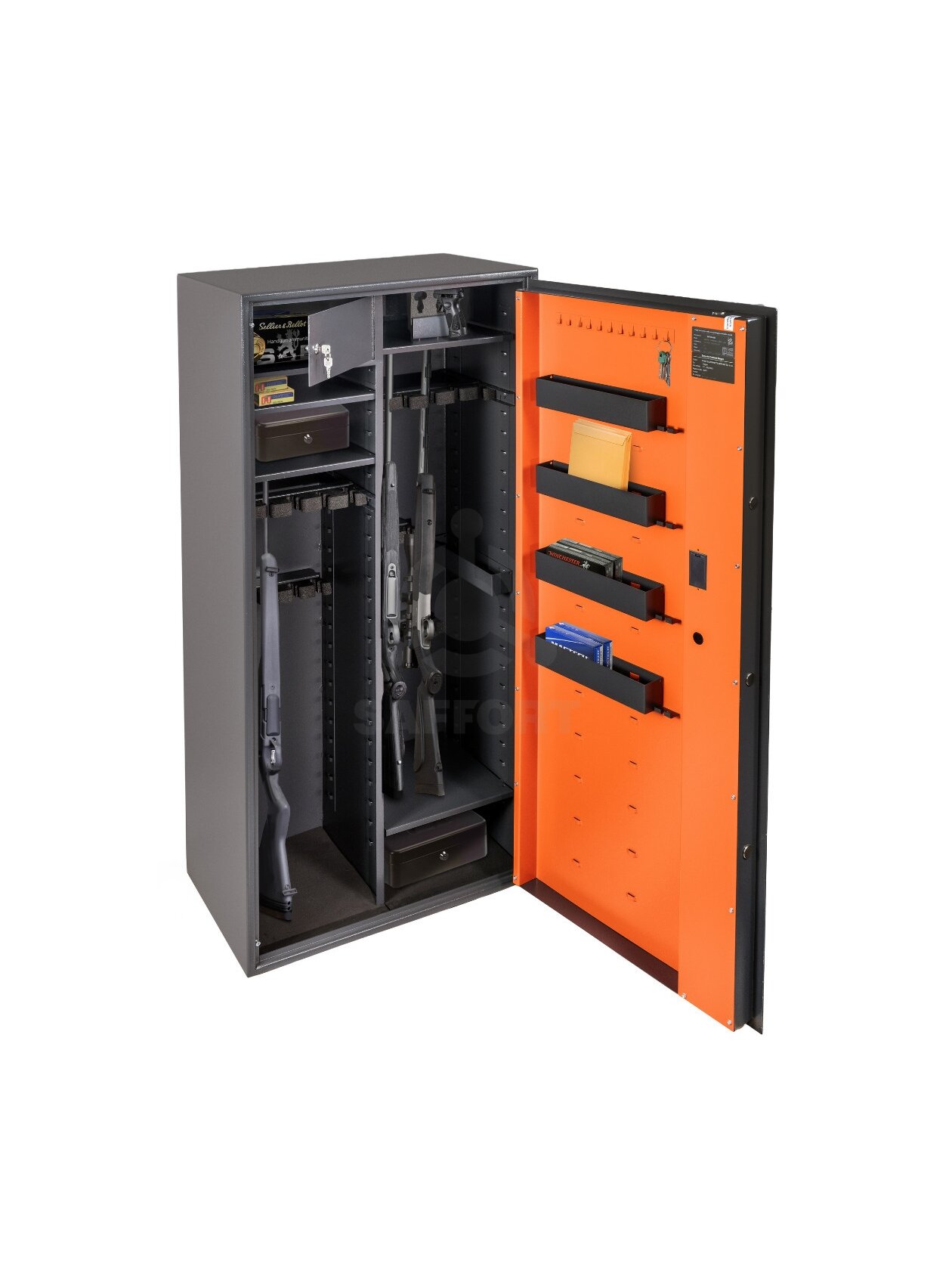 Brihard HUNTER PREMIUM COMBI 20 E seifas šautuvams, pistoletams ir amunicijai Brihard HUNTER PREMIUM COMBI 20 E seifas šautuvams, pistoletams ir amunicijai