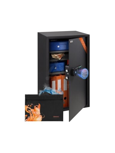 Brihard Business XXL Biometric Black Pearl biuro seifas